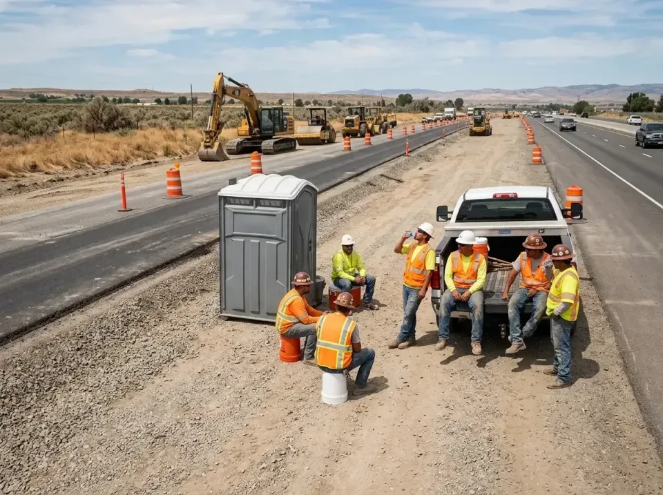 highway-road-construction-crew-007 — frequently asked questions, Porta Potty and Restroom Rentals in Maple Heights-Lake Desi…